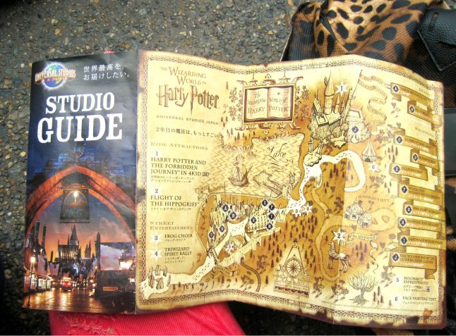 The map for the Wizarding World of Harry Potter!